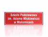 Tablca informacyjna Szkoła Podstawowa